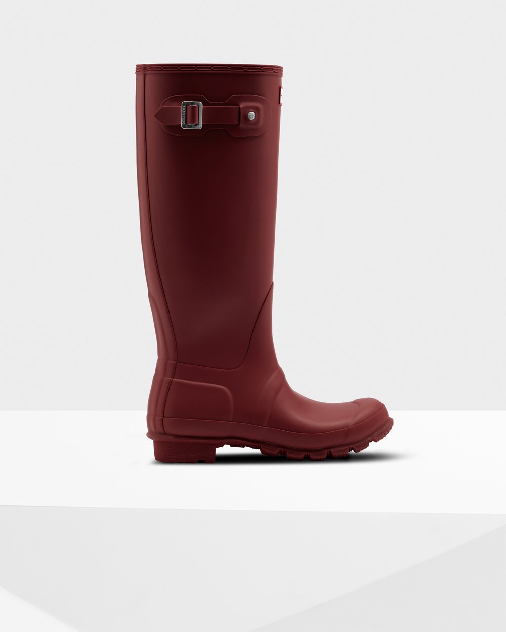 Hoge Regenlaarzen Dames - Hunter Original - Grijs Rood - 18XQASJUG